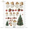 ITD Collection, decoupage, scrapbooking, mixed media, Boże Narodzenie, choinka, ozdoby